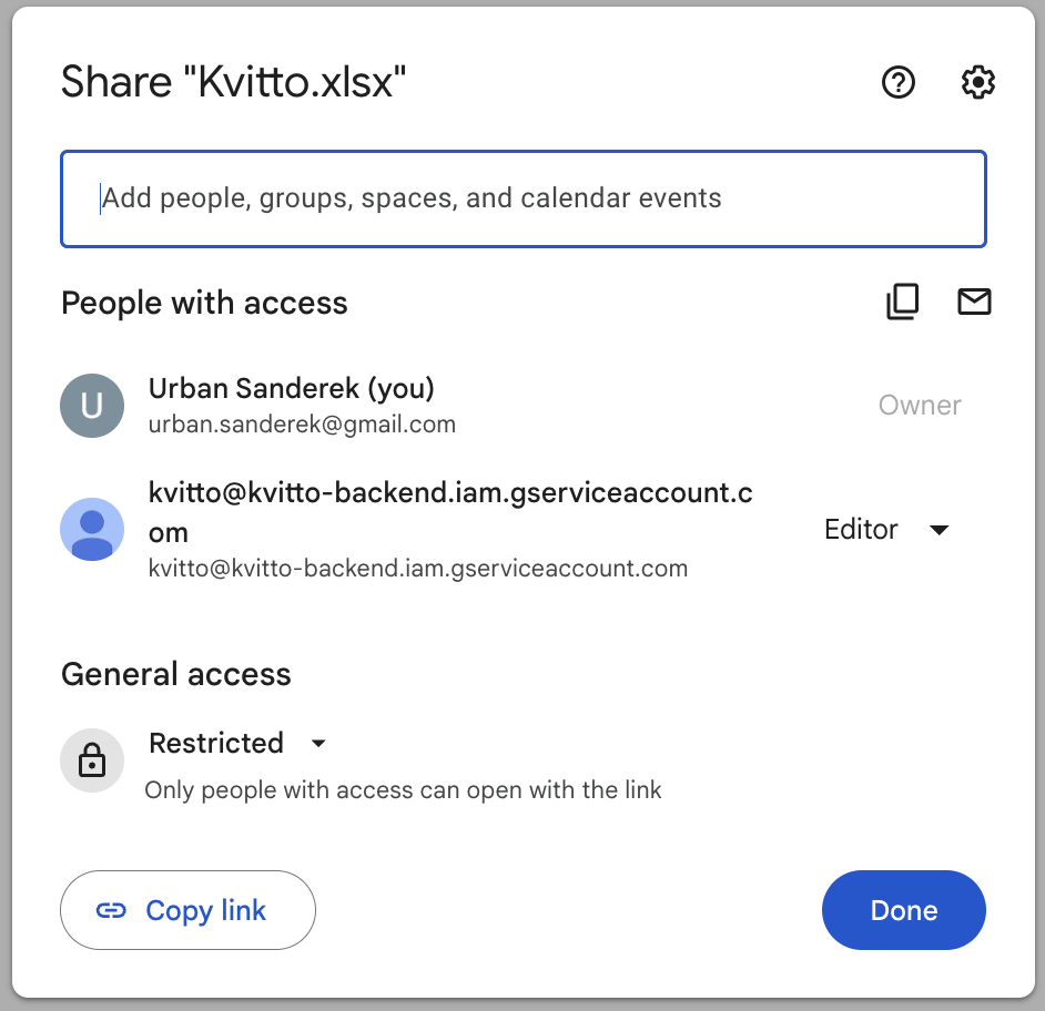 Delningsinställningar
